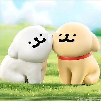 Maltese Dog Blind Box We Are The Best In World Series Cute Model Flocking Figures Childrens Toys Peripheral Gifts