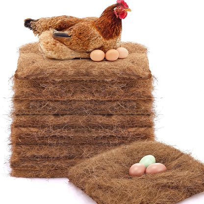 10Pcs/1Pc Nesting Liner Nest Box Chicken Mat, Nest Mat Box Liner, Chicken Coop Chicken Mat, Chick Mat Bird Nest Mat Rabbit Mat