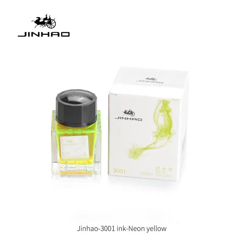 JINHAO 30ml Fountain Pen Ink Non-carbon Cartridge Refill Glass Bottled Fountain Pen Ink Stationery Office School Supplies