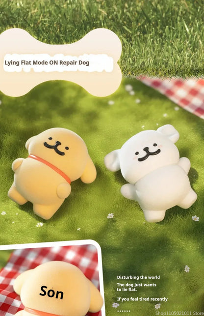 Maltese Dog Blind Box We Are The Best In World Series Cute Model Flocking Figures Childrens Toys Peripheral Gifts
