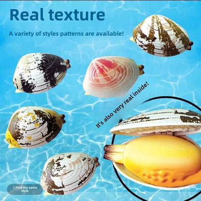 Simulated Water Spraying Clam Toy Prank Toy Water Simulation Shell Toy Children's Mini Water Gun Summer Playing for Boy