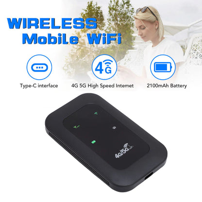 Mobile WiFi Router 2100mAh Battery Supports 10 Connected Devices 4G WiFi Hotspot 300Mbps High Speed Portable for Business