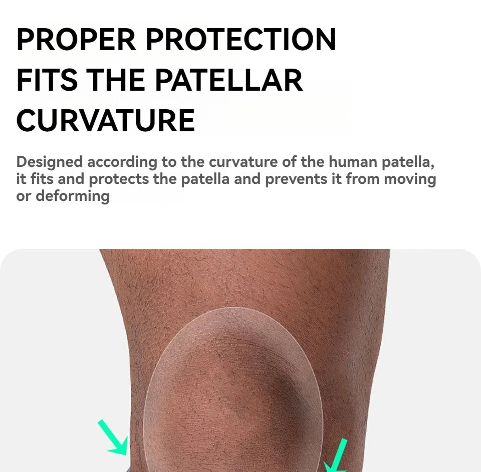 GOBYGO 1Pcs Sports Patella Strap Compression Knee Pads Adjustable Knee Sleeve  Outdoor Running Shock Absorption Jump Rope Unisex