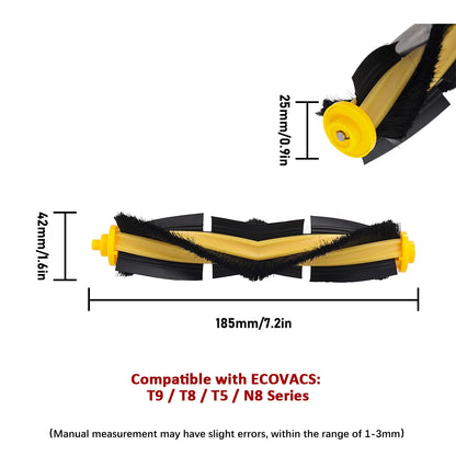 Accessories For ECOVACS Deebot T8 AIVI N8 Pro AIVI N9 N10 N10 Plus Side Brush,Main Brush,  Filter, Dust Bag,Hepa Filter