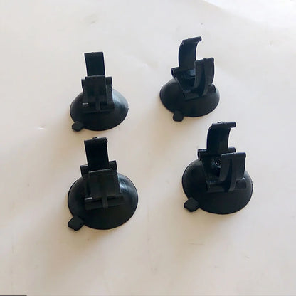 4Pcs Aquarium Heater Suction Cup with 0.98 Inch Clip Black Standard Heater Rod Holder Clip For Fish Tank