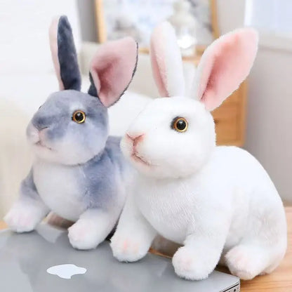 16cm Squatting Rabbit Plush Toys Exquisite Simulation Animal Doll Soft Skin-friendly Sleeping Companion Birthday Gift For Friend