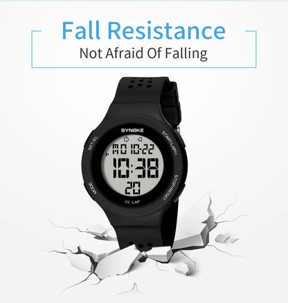 Outdoor Sport Watch Men Alarm Chrono Clock 5Bar Waterproof Military Watches LED Display Shock Digital Watch Thin Design