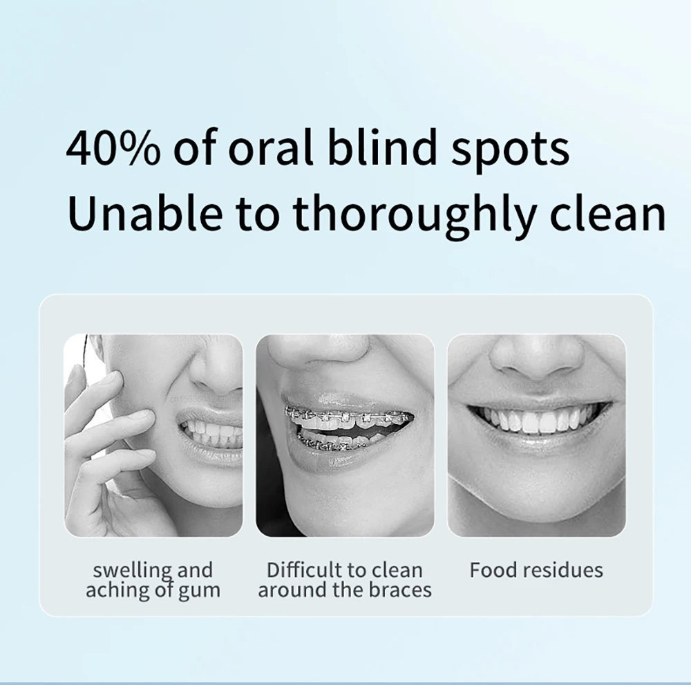 Teeth Water Flosser Electric Oral Irrigator Portable Home Dental Cleaning Teeth Rechargeable Waterproof Teeth Cleaner Oral Care
