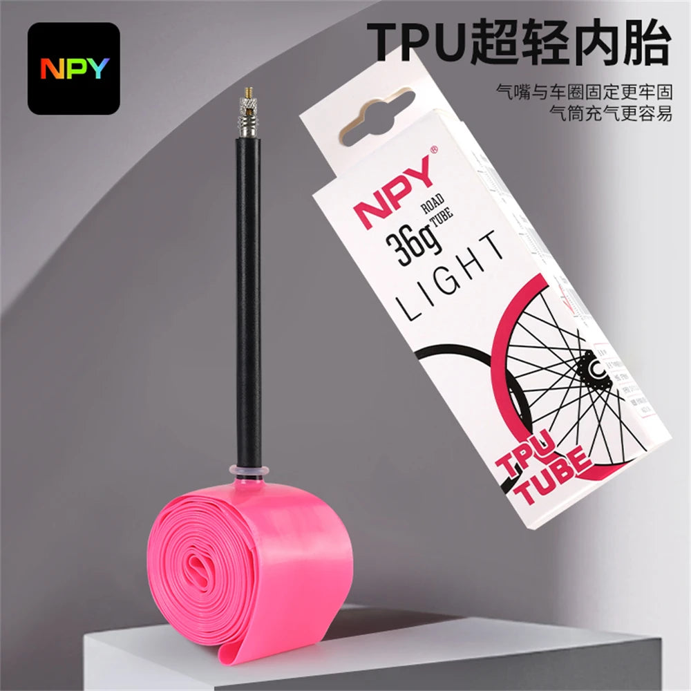 NPY TPU 1psc MTB Bike Inner Tube light 26 27.5 29 Inches Bicycle TPU Material Tire 45mm French Valve Super Light Anti-Oxidation