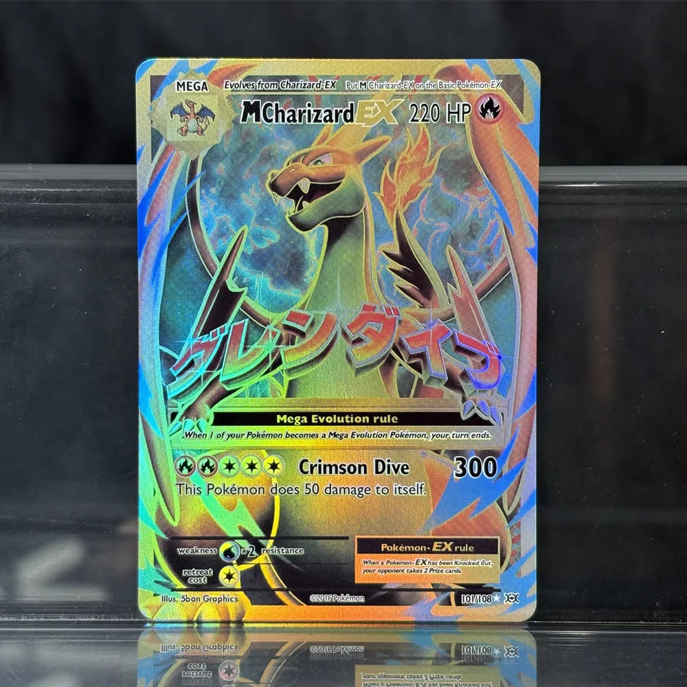 PKM Proxy Card Holographic Sword & Shield Promos and Scarlet & Violet Charizard Hobbies Rare Collection Battle Cards Toys Gifts