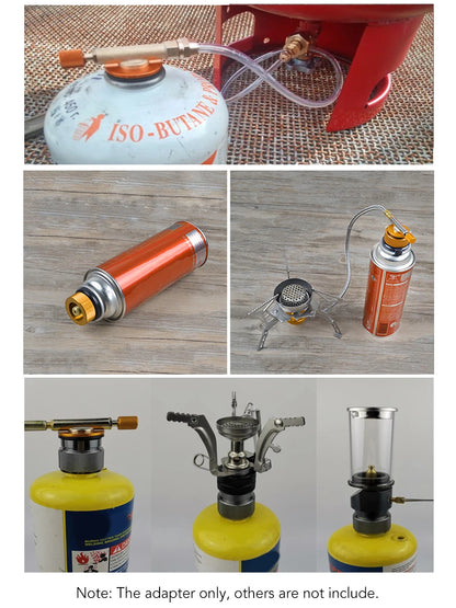 Europe Camping Gas Tank Refill Adapter Outdoor Cylinder Filling Adapter Gas Tank Furnace Connector Accessories