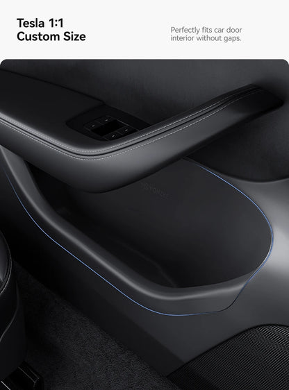 YZ For Tesla Model Y Juniper Model 3 Highland Door Side Storage Box Full-Cover Front and Rear Interior Storage Box Accessories