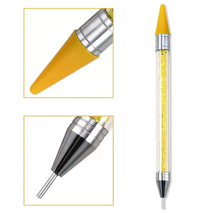 LINMANDA Rhinestone Dotting Tool Double Ended Rhinestone Dotting Crayon Rhinestone Application Tool Suitable for Home DIY