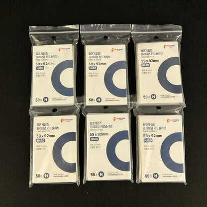 50pcs Korea Card Sleeves Clear Acid Free CPP HARD Photocard Holographic Protector Film Album Binder Photo Popcorn Card