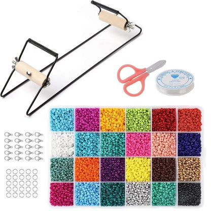 DIY Bead Loom Kit for Jewelry Bracelets Earrings Necklaces Making Handmade Beading Loom Kits Weaving Knitting Machine Craft Tool