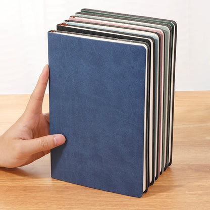 A5 Soft Leather Notebook, 120 Pages, Office Stationery, Waterproof Cover, Comfortable Touch, Hot Selling