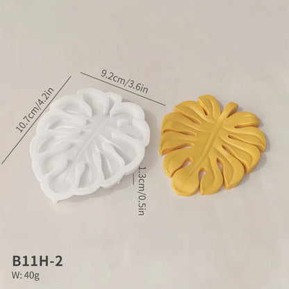 3D Tropical Leaves Silicone Mold for Handmade Soap Candle Resin Macking Molds DIY Art Crafts Aromatherapy Gypsum Ornaments Mould