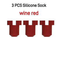 3PCS Red Silicone