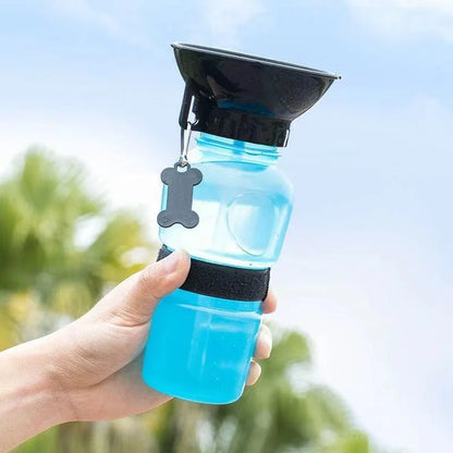 500ml Outdoor Portable Pet Dog Cat Water Bottle Extrusion Large Dog Travel Water Cup Drinking Water Feeder Bowl for Pet