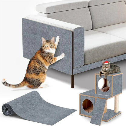 7 Colors Cat Scratcher Sofa Protector Cats Scratcher Pad Board Protection Trimmable Self-adhesive Carpet DIY Cat Scratch Mat