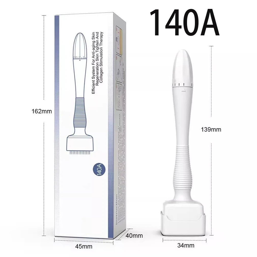 DRS140A Derma Stamp Microneedle 140A Adjustable Micro Needles Roller Beauty Skin Care Tool for Hair Face  Scalp  Beard 0.2mm