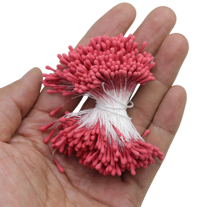 400pcs 2mm Moulti Options Artificial Flower stamen Mini Pearl Floral pistil For Wedding Party Home Decoration DIY Accessories