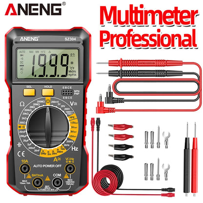 ANENG SZ304 Digital 2000 Counts Multimetes AC/DC Votage Current Resistance Ohm NCV High Precision Professional Multimetro Tester