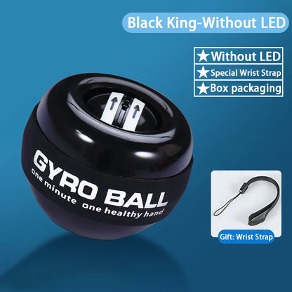 Wrist Power Hand Ball Auto-Start Grip Ball Strengthener Gyroscopic Arm Gyro Hand Ball Home Fitness Forearm Exerciser
