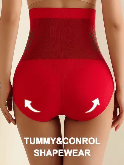 Women's High Waist Tummy Control Shapewear Panties, Firm Compression Body Shaper Briefs with Stretch Fit for Daily Wear