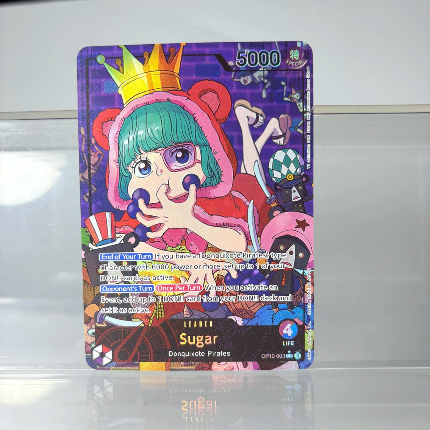 Anime One Piece Game Card English Version Holographic Gilding Jewelry Bonney/Monkey.D.  Luffy/Uta/Chopper Collection Proxy Cards