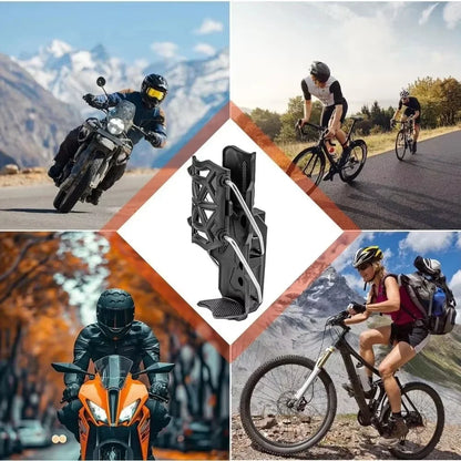 1 Set 360 Degree Adjustable Handlebar Cup Cage Universal Bike Motorcycle Water Bottle Holder For MTB Road Cycling ADV Motorbikes
