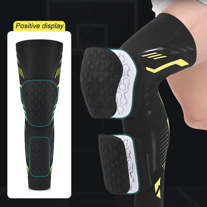 1PC Knee Compression Sleeve with Padded Protection - Breathable Leg Support for Basketball,Football,Running,Sport- Youth & Adult