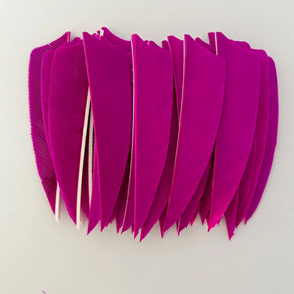 50Pcs 3 Inch Turkey Arrow Feathers Right  Wings Shield Cut Archery Feather Fletching for Bow and Arrow Accessories