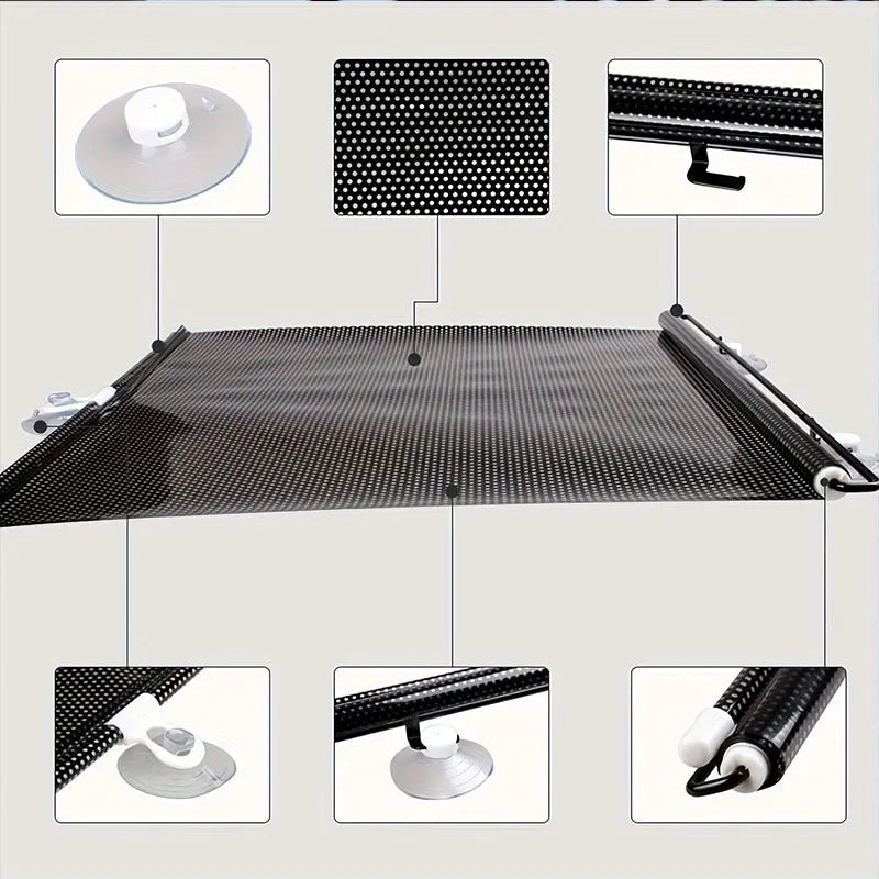 Blackout Curtain Blinds Without Drilling Window Roller Interior Bedroom Roll Black Out Rolls Blind Suction Cup Home Decor Items