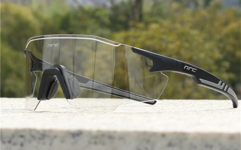 NRC Cycling Sunglasses 1lens UV400 TR90 Sports Bicycle Glasses MTB Mountain Bike Fishing Hiking Riding Eyewear for Men Women