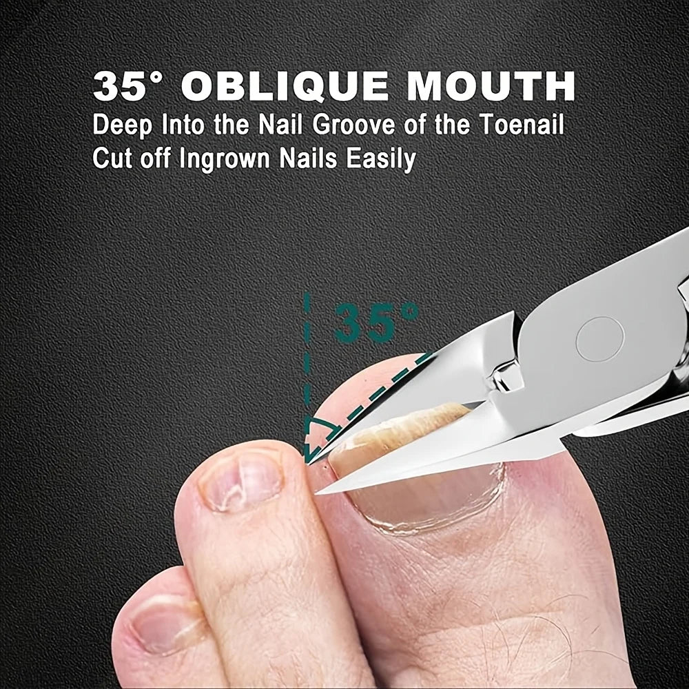 [Practical Nail Clippers]1pcs Thick Nail and Toe Nail Clippers for the Elderly - Extra Large Wide Mouth Opening Nail Clipper Set