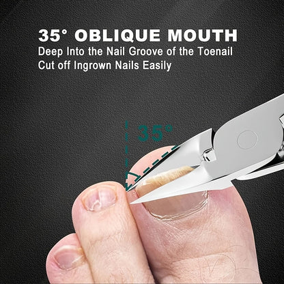 [Practical Nail Clippers]1pcs Thick Nail and Toe Nail Clippers for the Elderly - Extra Large Wide Mouth Opening Nail Clipper Set