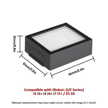 HEPA Filter Main Brush Side Brush For iRobot Roomba i2 i3 i3+ i4 i4+ i6 i6+ i7 i7+ i8 i8+ E5 E6 E7 Sweeping Robot Vacuum Parts