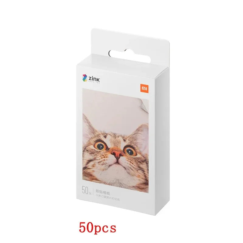 Wholesale Original Xiaomi ZINK Pocket Printer Paper Self-adhesive Photo Print 10//50/100 Sheets Xiaomi 3inch Mini Printer Papers