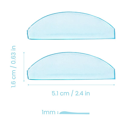 Lomansa Korea 1 Pair Reusable Silicone Eyelash Perm Lashes Rod Shield Lash Softening Pads Eyelash Curler Makeup Lash Lift Tools