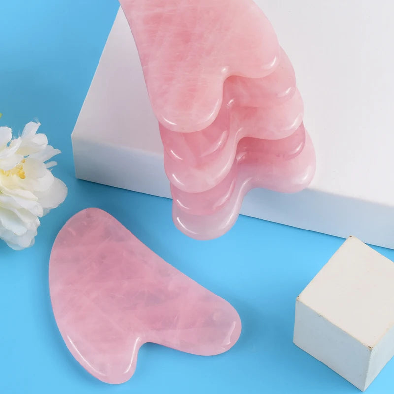 Natural Stone GuaSha Jade Facial Beauty Scraping Massage Tools Firm Skin Care Face Gua Sha SPA Physical Gue Che Roller