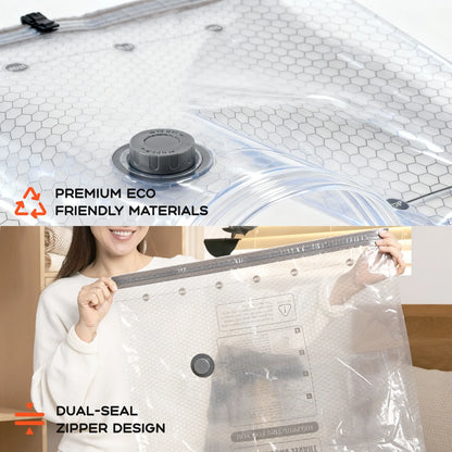 FLEXTAIL X VOLLYC NANO BAG SET - Vacuum Bags with Electric Pump, Vacuum Compression Sealer Bag for Home Clothes Storage, Travel