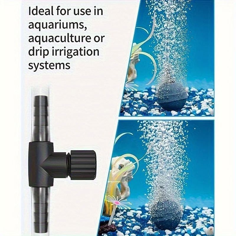 Aquarium Air Control Valve, 4pcs, Adjustable One-Way Air Flow Regulator, Fish Tank Accessories