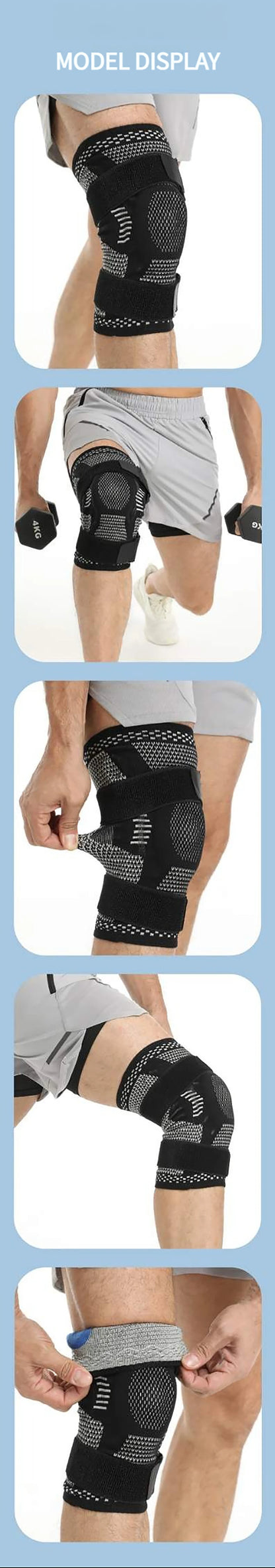 LOOGDEEL Sport Kneepad Patella Gel Knee Support Compression Sleeve Knee Pain Meniscus Tear Injury Recovery With Side Stabilizers