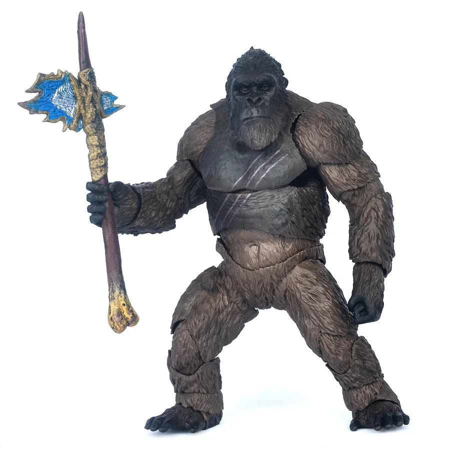 SHF KING KONG Gorilla Action Figure Collection Model Toy Gift Articulated Joints Moveable Vinyl Figurine Doll