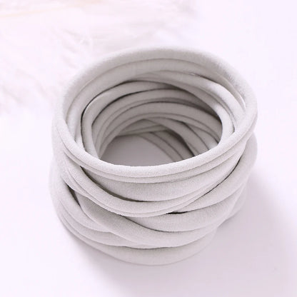 10pcs/lot Nylon Headband Baby Girl Accessories For Children's Hair Elastic Bands For Girls Toddler Headdress Baby Turban