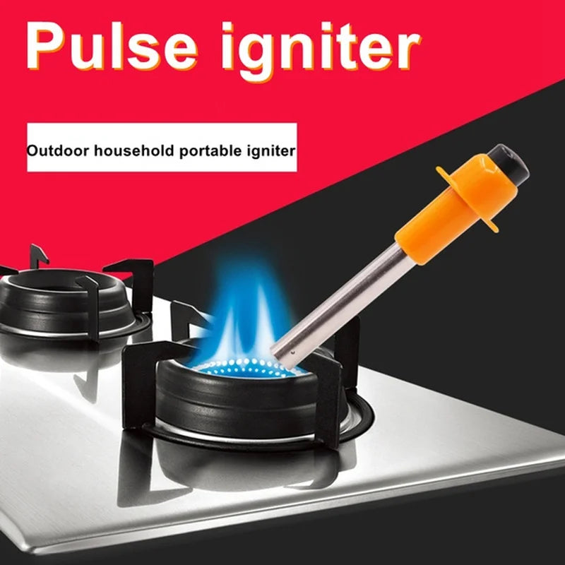Outdoor Extended Flame Thrower Electronic Igniter Lighting Tool Portable Fishing Camping Hiking Cooking Lighter