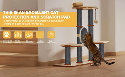 Trimmable Cat Scratching Mat Cat Scratcher Sofa Tape Scratching Post Self-adhesive Carpet Cats Scratch Board Cat Accessories