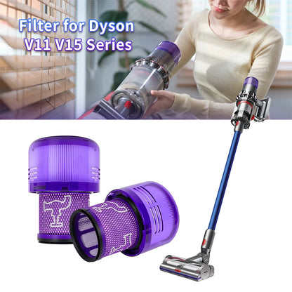 Dust Bin Canister and Hepa Filter Kit For Dyson V11 V15 SV14 SV15 SV22 Vacuum Cleaner Dust Bucket Rear Filter Parts Replacement