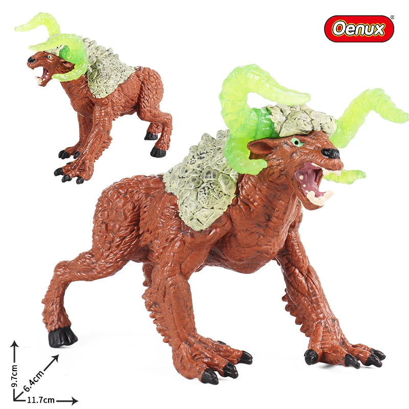 Oenux Mythical Dinosaur Dragon Tiger Golem Lion Snowmen Cattle Model Action Figures Artistical Decoration Collection Kid  Toy